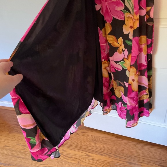 Baltic Born Katinka Wrap Maxi Dress Black Multi Floral Size S NWT Party Wedding - Picture 10 of 16